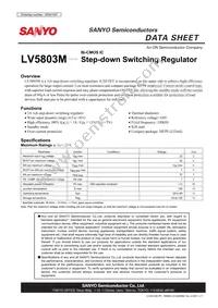 LV5803M-TE-L-E Datasheet Cover