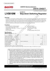 LV5810M-TE-L-H Datasheet Cover