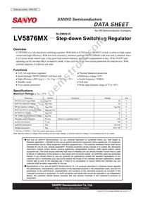 LV5876MX-TLM-H Datasheet Cover