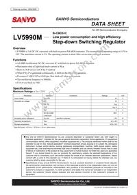 LV5990M-TLM-H Datasheet Cover