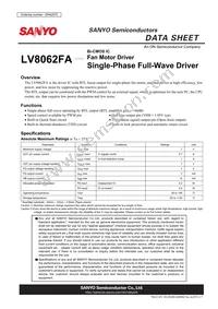 LV8062FA-AH Datasheet Cover