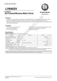 LV8402V-TLM-E Datasheet Cover