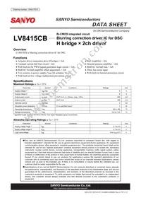 LV8415CB-TE-L-H Datasheet Cover