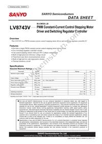 LV8743V-TLM-E Datasheet Cover
