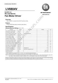 LV8804V-TLM-H Datasheet Cover