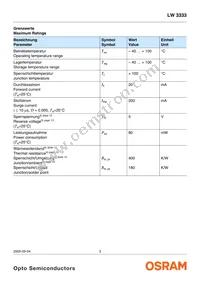 LW 3333-S1T2-5K8L Datasheet Page 3