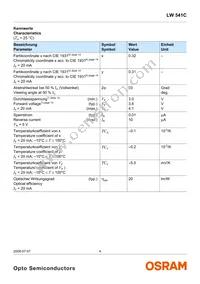 LW 541C-AWDW-6K9L-0-20-BULK-I Datasheet Page 4