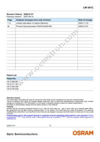 LW 541C-AWDW-6K9L-0-20-BULK-I Datasheet Page 13