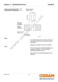 LW A67C-S2U2-5K8L-Z Datasheet Page 14