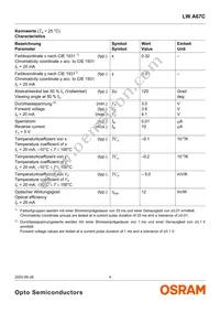LW A67C-T2U2-3C5D Datasheet Page 4