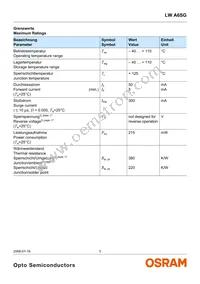 LW A6SG-V1AA-5K8L-Z Datasheet Page 3