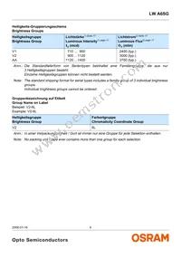 LW A6SG-V1AA-5K8L-Z Datasheet Page 6