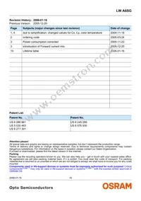 LW A6SG-V1AA-5K8L-Z Datasheet Page 16