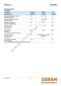 LW A6SG-V2BA-JKPL Datasheet Page 3