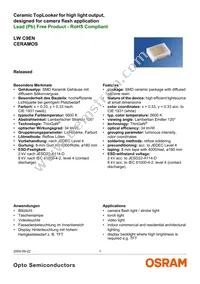 LW C9EN-F0GB-58-Z Datasheet Cover