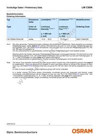 LW C9SN-F0HA-58-S-Z Datasheet Page 2