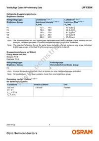 LW C9SN-F0HA-58-S-Z Datasheet Page 6