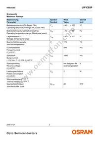 LW C9SP-FOGA-58-Z Datasheet Page 3