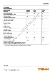 LW E67C-U2V2-3C5D-1 Datasheet Page 3