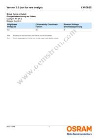 LW E6SC-U2AA-5K8L-1-Z Datasheet Page 7