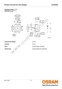 LW E6SC-U2AA-5K8L-1-Z Datasheet Page 12