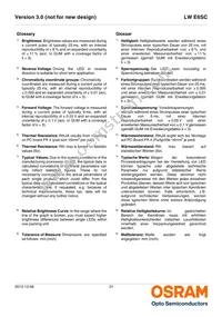 LW E6SC-U2AA-5K8L-1-Z Datasheet Page 21