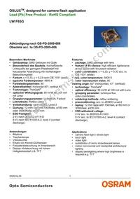 LW F65G-HZKX-58-Z Datasheet Cover