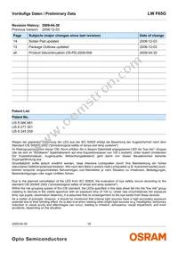 LW F65G-HZKX-58-Z Datasheet Page 18