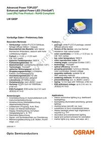 LW G6CP-DAEB-6K8L-1-Z Datasheet Cover