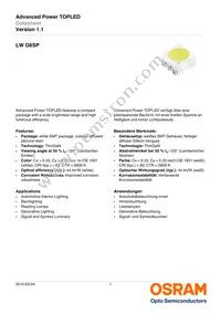 LW G6SP-EAFA-JKQL-1-140-R18-Z Datasheet Cover