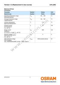 LW L28G-S2T2-3K6L-1-10-R18-Z Datasheet Page 3