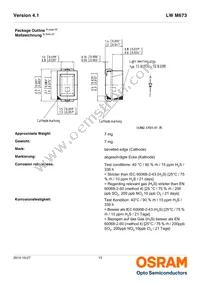 LW M673-P1R2-FKPL-Z Datasheet Page 13