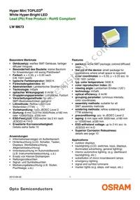 LW M673-Q1R2-5K8L-Z Datasheet Cover