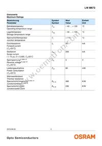 LW M673-Q1R2-5K8L-Z Datasheet Page 3