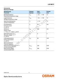 LW M67C-T1U2-5K8L-Z Datasheet Page 3