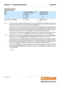LW T673-P1S1-FK0PM0 Datasheet Page 2