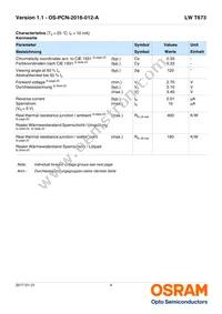 LW T673-P1S1-FK0PM0 Datasheet Page 4