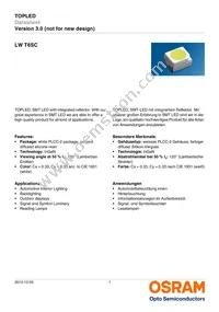 LW T6SC-T2V1-5K8L-Z Datasheet Cover