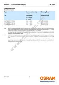 LW T6SC-T2V1-5K8L-Z Datasheet Page 2