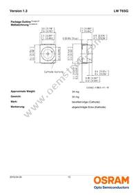 LW T6SG-V1AA-JKPL Datasheet Page 13