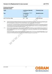 LW T773-P2R1-5K8L-Z Datasheet Page 2