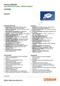 LW W5SN-KYLX-MKPL-48-700-R18-Z-SF Datasheet Cover
