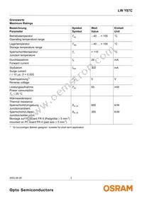 LW Y87C-T1U1-3C5D Datasheet Page 3