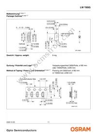 LW Y8SG-U1V1-3K6L-1-Z Datasheet Page 11