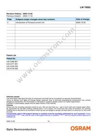 LW Y8SG-U1V1-3K6L-1-Z Datasheet Page 16