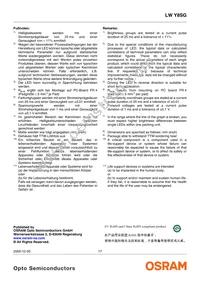 LW Y8SG-U1V1-3K6L-1-Z Datasheet Page 17