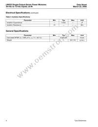 LW025G Datasheet Page 4