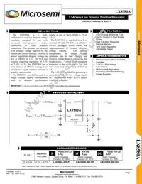 LX8580A-00CP Datasheet Cover