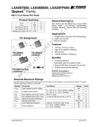 LXA08FP600 Datasheet Cover