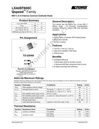 LXA08T600C Datasheet Cover